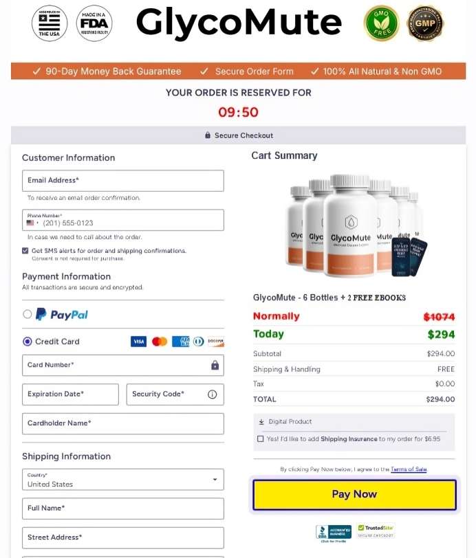 GlycoMute Payment Security Seals